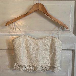 ForeignExchange White Crop Top